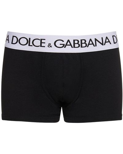 Dolce & Gabbana コットンボクサーブリーフ - ブラック