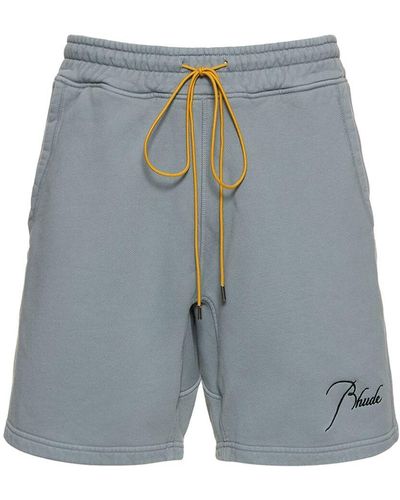 Rhude Jersey Sweat Shorts - Blue