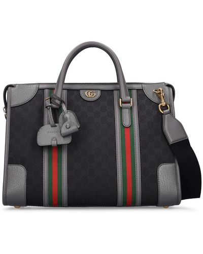 Gucci Bauletto gg Canvas Carry-on Bag - Black