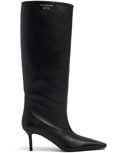 Acne Studios 70mm Bezither Leather Tall Boots - Black