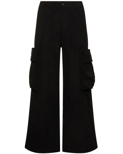 Honor The Gift A-spring wide leg cargo pants - Nero