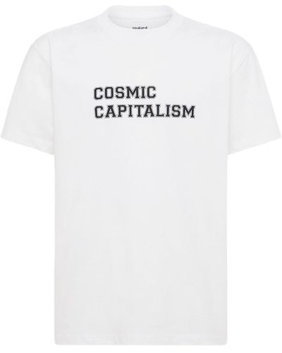 Soulland Cosmic Capitalism コットンtシャツ - ホワイト