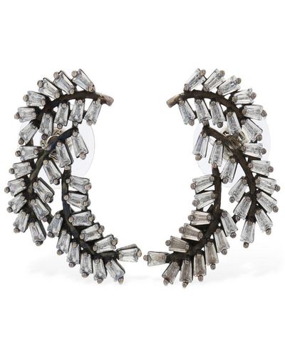 Isabel Marant Feather Glass Earrings - White