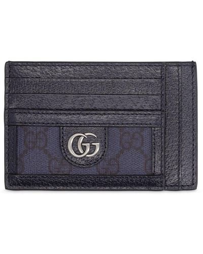 Gucci Ophidia Gg Supreme カードケース - ブルー