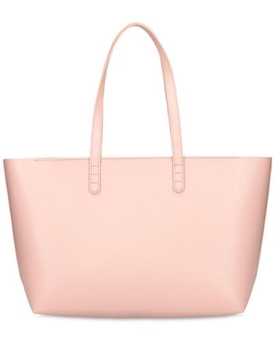 Mansur Gavriel Small Leather Zip Tote Bag - Pink