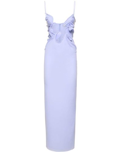 Christopher Esber Robe longue embellie venus - Violet