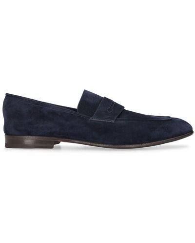 Zegna Suede Loafers - Blue