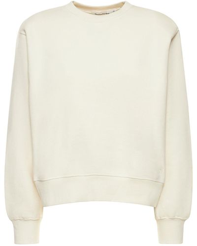 Frankie Shop Vanessa Cotton Jersey Sweatshirt - Natural