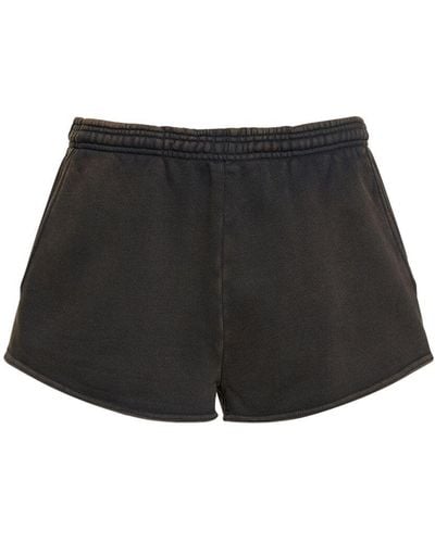 Entire studios Washed Micro Shorts - Black