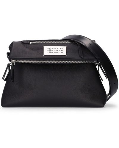 Maison Margiela Soft 5Ac Leather Work Bag - Black