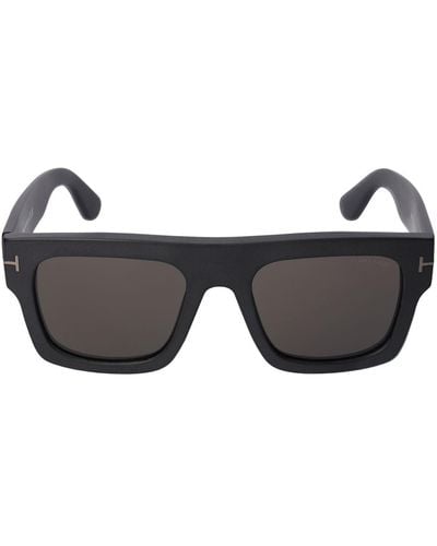 Tom Ford Gafas De Sol Cuadradas De Eco Acetato - Negro