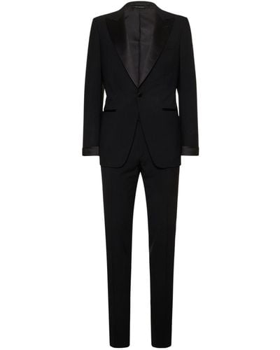 Tom Ford O'Connor Stretch Wool Plain Weave Suit - Black