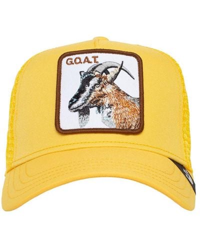 Goorin Bros The Goat Trucker Hat W/ Patch - Yellow
