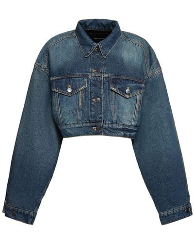 Marc Jacobs Cropped Padded Jacket - Blue