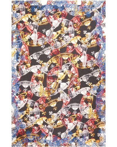 Vivienne Westwood Crazy Orb Cotton Sarong - Multicolour