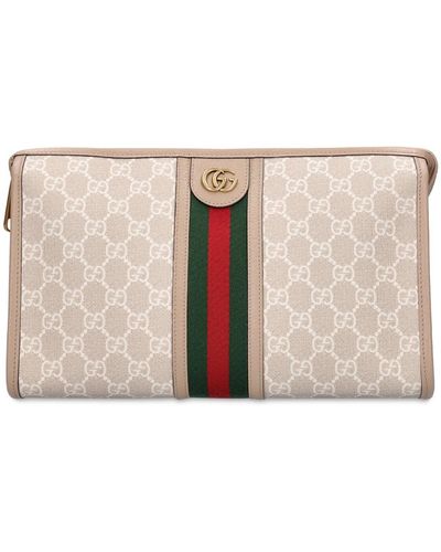 Gucci Ophidia Gg Supreme トイレタリーバッグ - ナチュラル