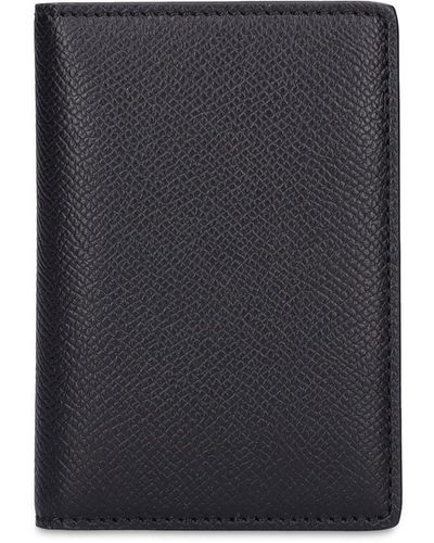 Maison Margiela Grainy Leather Card Wallet - Black