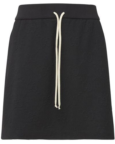 Gucci Mini-jupe En Jersey - Noir