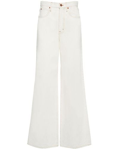 SLVRLAKE Denim Eva Cotton Denim Jeans - White