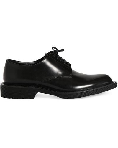 Saint Laurent Army 20 Leather Derby Shoes - Black