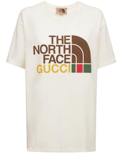 Gucci T-shirt Aus Baumwolle "x The North Face" - Mehrfarbig