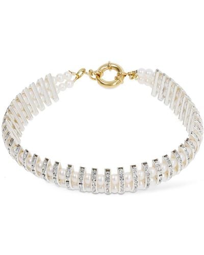 Timeless Pearly Halsband Mit Perlen Und Kristallen - Mettallic