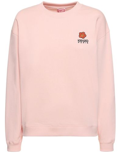 KENZO Sweatshirt Aus Baumwolle Mit Druck "boke" - Pink