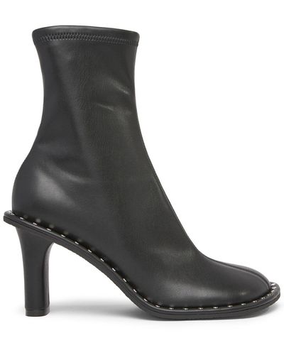 Stella McCartney 85Mm Ryder Faux Leather Ankle Boots - Black