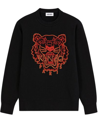 KENZO Tiger オーガニックコットンスウェットシャツ - ブラック