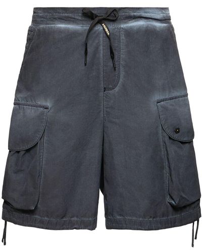 A PAPER KID Nylon Cargo Shorts - Gray
