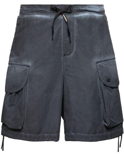 A PAPER KID Nylon Cargo Shorts - Grey
