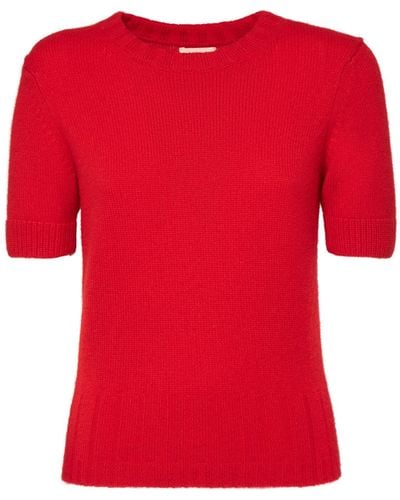 Khaite Luphia Cashmere Sweater - Red