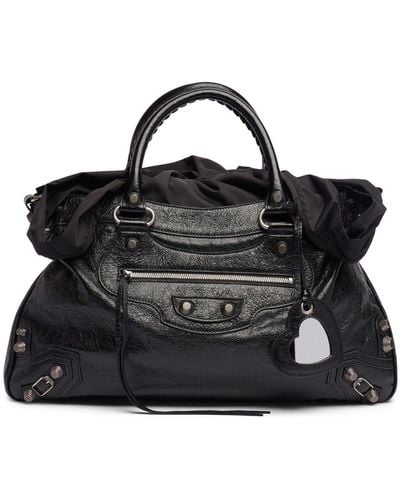 Balenciaga Xl Neo Cagole Leather Tote Bag - Black