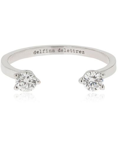 Delfina Delettrez 18kt Diamond Dots Ring - White
