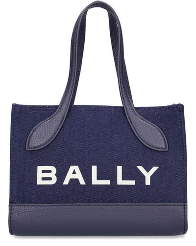 Bally Bolso xs bar keep on de algodón orgánico - Azul