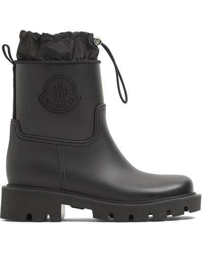 Moncler Kickstream rubber rain boots - Nero