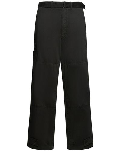 Lemaire Cotton Military Pants - Black