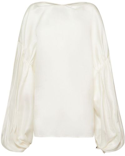 Khaite Quico Silk Shirt - White