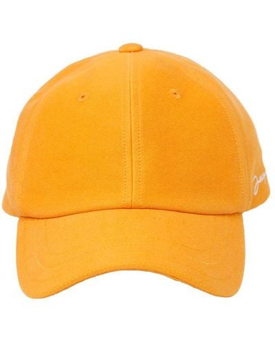 Jacquemus Chapeau en coton la casquette - Orange