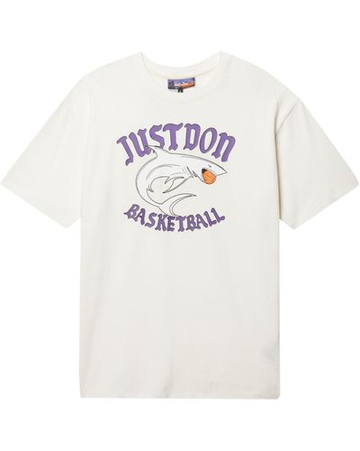 Just Don T-shirt In Cotone Con Stampa - Bianco