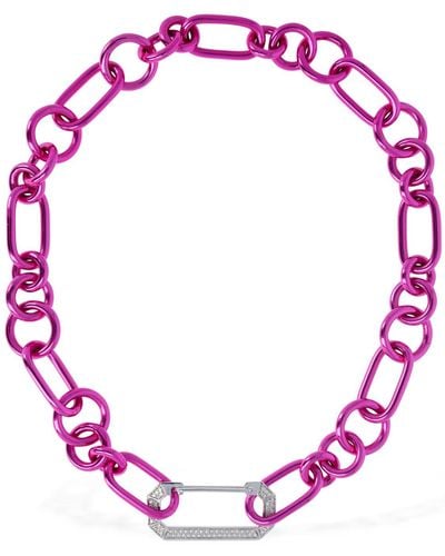 Eera 18kt Gold- & Diamond-halsband "lucy" - Pink