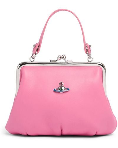 Vivienne Westwood Granny Frame Leather Top Handle Bag - Pink