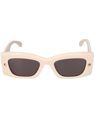 Alexander McQueen Sonnenbrille Aus Acetat "am0426s" - Weiß