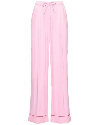 Sleeper Pantaloni oversize pastelle in viscosa - Rosa