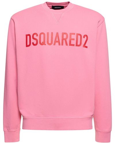 DSquared² Cool Fit コットンスウェットシャツ - ピンク