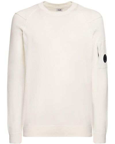C.P. Company Baumwollsweater "sea Island" - Weiß