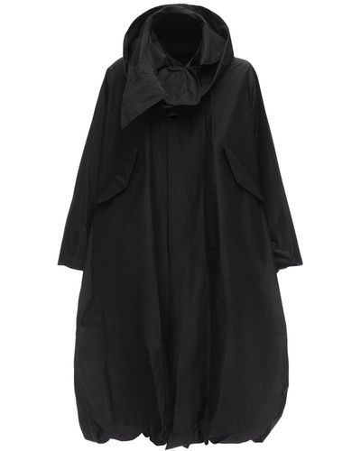Noir Kei Ninomiya Cotton & Silk Taffeta Jacket - Black
