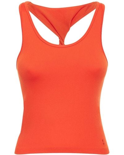 Sweaty Betty Spring Seamless Cropped Tank Top - Red