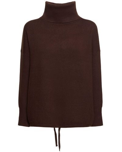 Varley Cavendish Roll Neck Knit Top - Brown