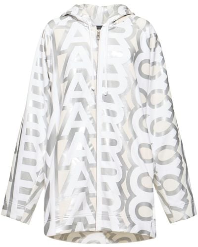 Marc Jacobs Sweat-shirt zippé à capuche - Blanc